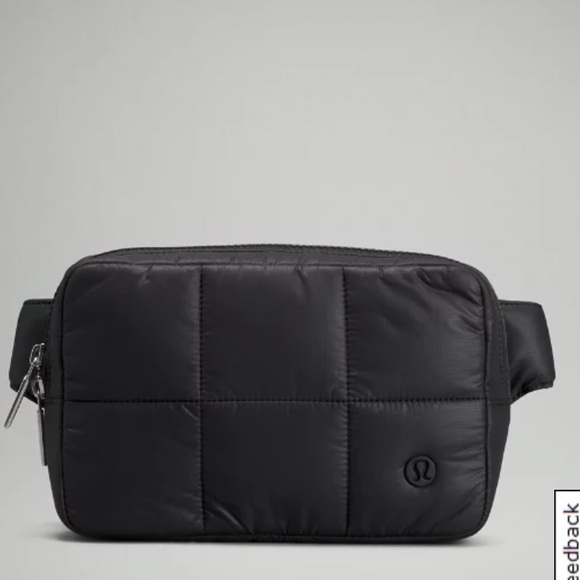 lululemon athletica Handbags - NWT Lululemon Athletica Quilted Grid Belt Bag In Black
